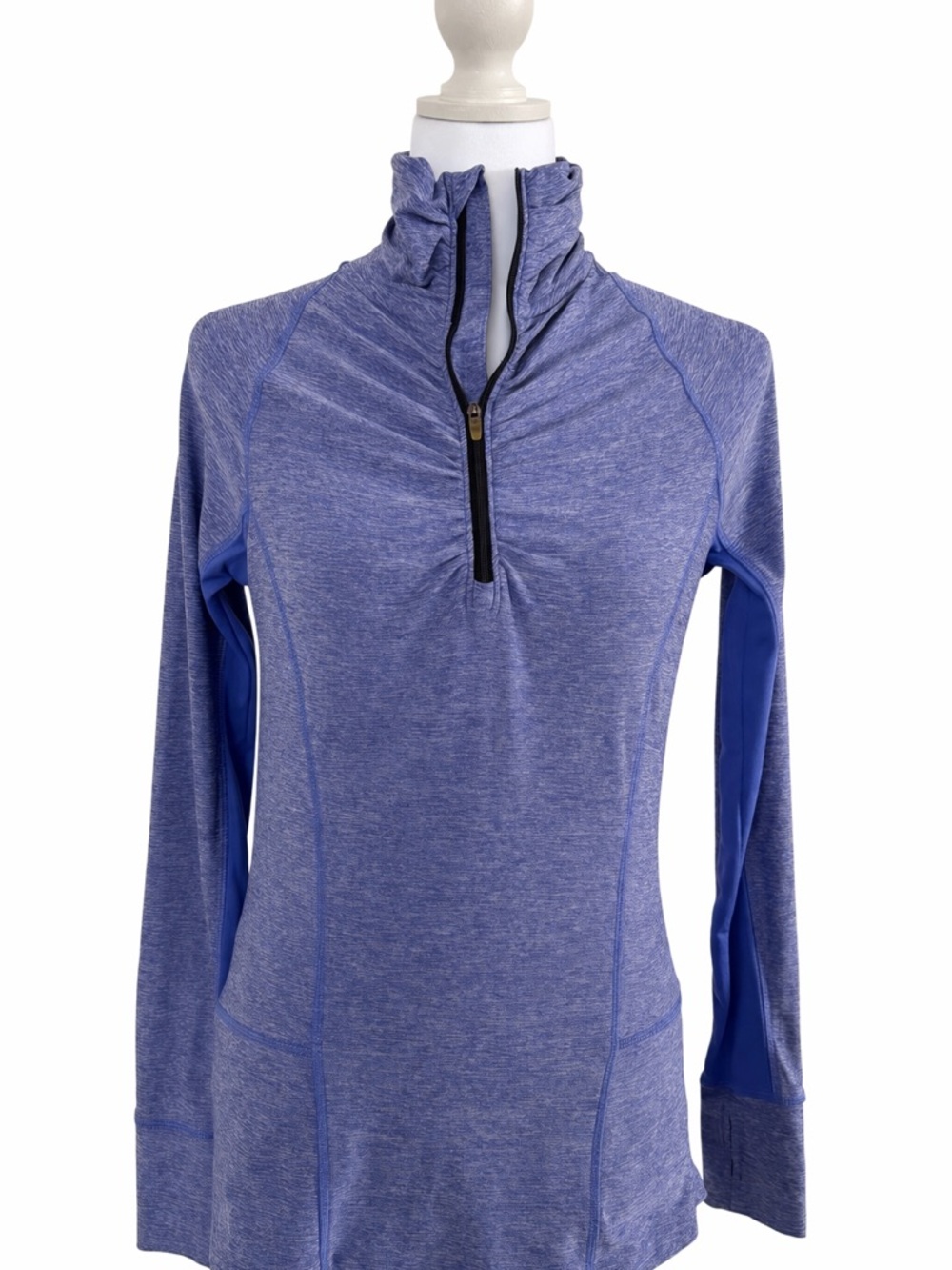 Champion Women's Heather Periwinkle Quarter-Zip Pullover XS